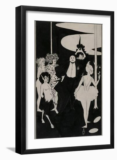 Design for the Frontispiece to John Davidson's Plays-Aubrey Beardsley-Framed Giclee Print