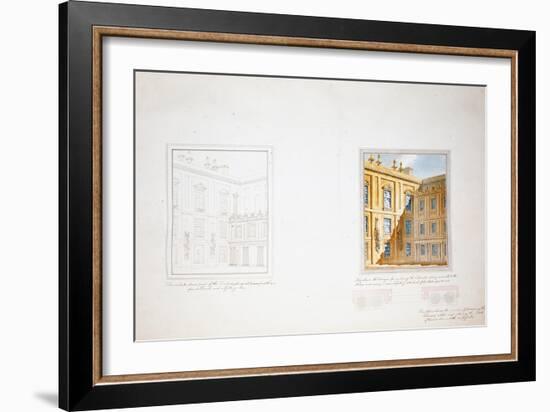 Design for the Inner Court, Chatsworth-Sir Jeffry Wyatville-Framed Giclee Print