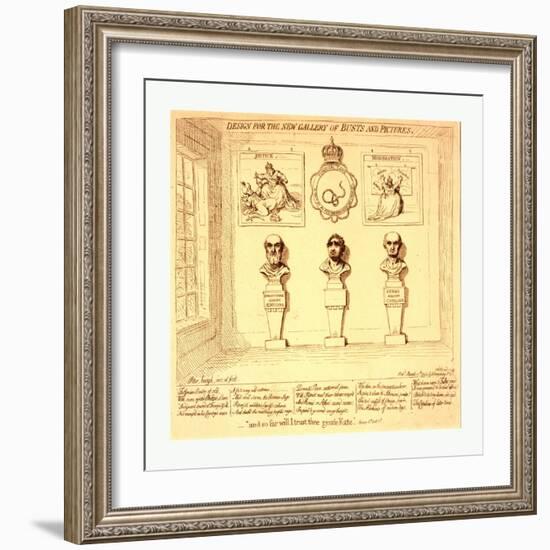 Design for the New Gallery of Busts and Pictures-null-Framed Giclee Print