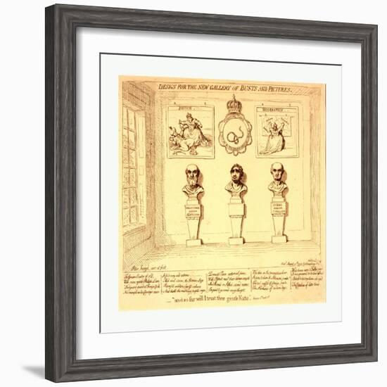 Design for the New Gallery of Busts and Pictures-null-Framed Giclee Print