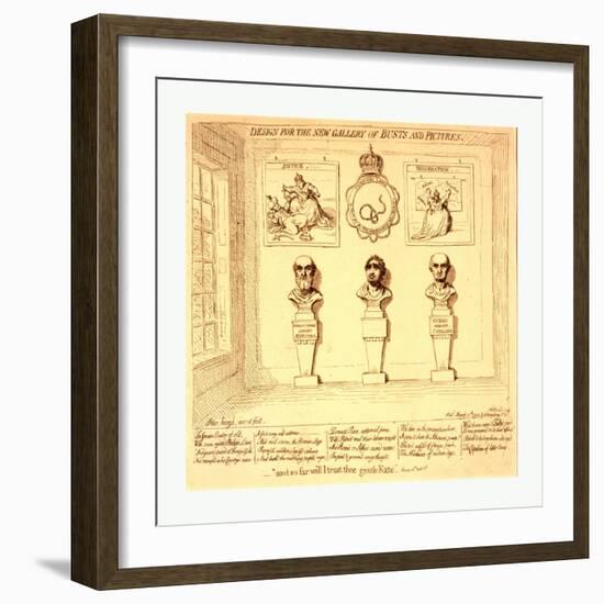 Design for the New Gallery of Busts and Pictures-null-Framed Giclee Print