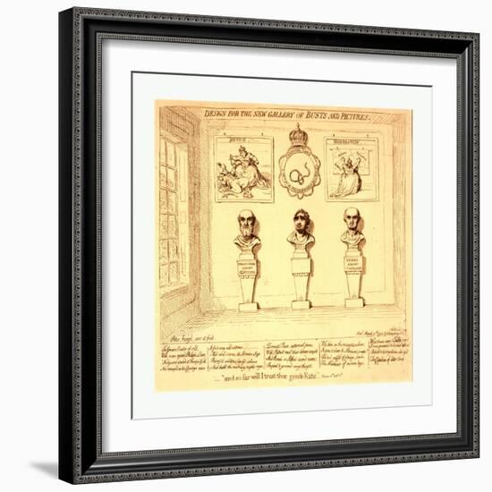 Design for the New Gallery of Busts and Pictures-null-Framed Giclee Print