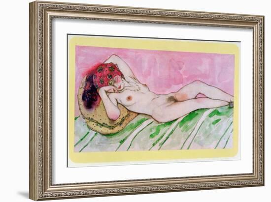 Design for the Red Sultan, circa 1920-Leon Bakst-Framed Giclee Print