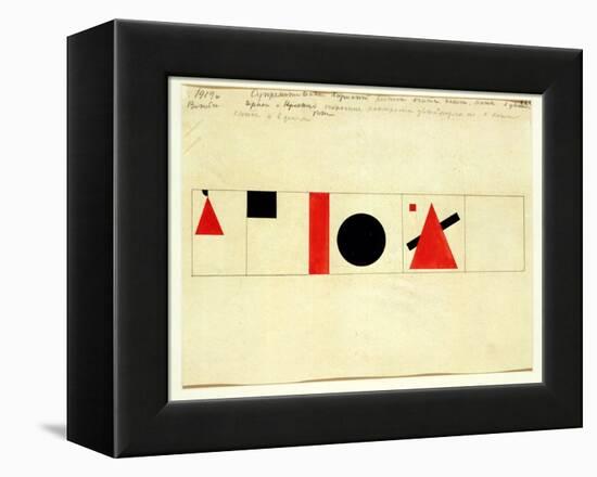 Design for the Speaker's Rostrum, 1919-Kasimir Malevich-Framed Premier Image Canvas