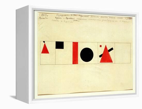 Design for the Speaker's Rostrum, 1919-Kasimir Malevich-Framed Premier Image Canvas