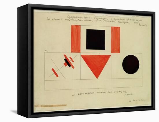 Design for the Speaker's Rostrum, 1919-Kasimir Malevich-Framed Premier Image Canvas