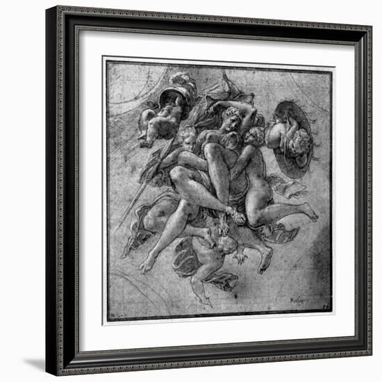 Design for the Ulysses Gallery, Fontainebleau, C1540S-Francesco Primaticcio-Framed Giclee Print