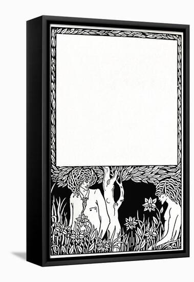 'Design for Title-Page of Pagan Papers, 1893, (1914)-Aubrey Beardsley-Framed Premier Image Canvas