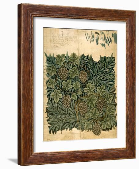 Design For Vine Wallpaper, c.1872-William Morris-Framed Giclee Print