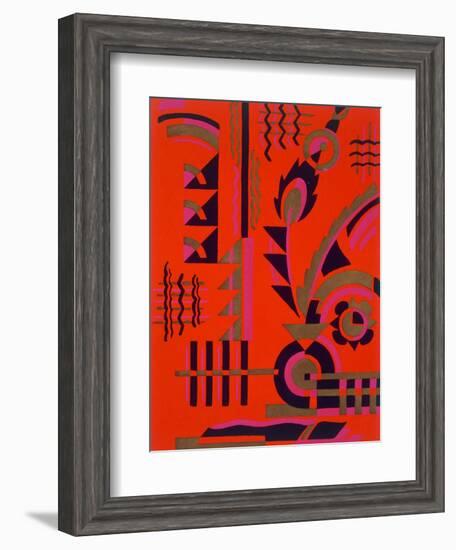 Design from 'Nouvelles Compositions Decoratives', Late 1920S (Pochoir Print)-Serge Gladky-Framed Giclee Print