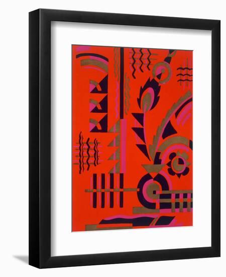 Design from 'Nouvelles Compositions Decoratives', Late 1920S (Pochoir Print)-Serge Gladky-Framed Premium Giclee Print