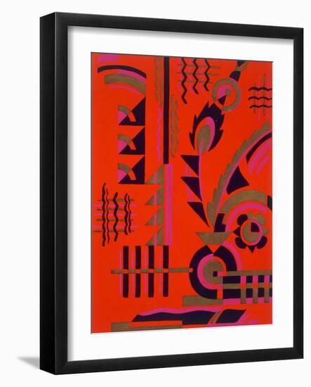 Design from 'Nouvelles Compositions Decoratives', Late 1920S (Pochoir Print)-Serge Gladky-Framed Giclee Print