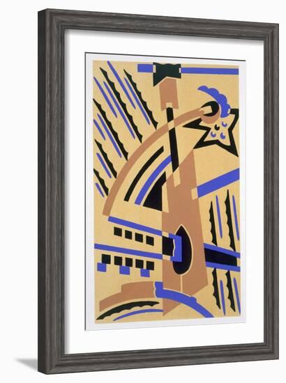 Design from 'Nouvelles Compositions Decoratives', Late 1920S (Pochoir Print)-Serge Gladky-Framed Giclee Print