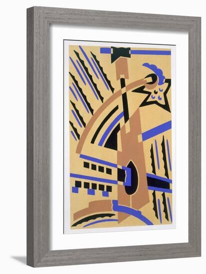 Design from 'Nouvelles Compositions Decoratives', Late 1920S (Pochoir Print)-Serge Gladky-Framed Giclee Print