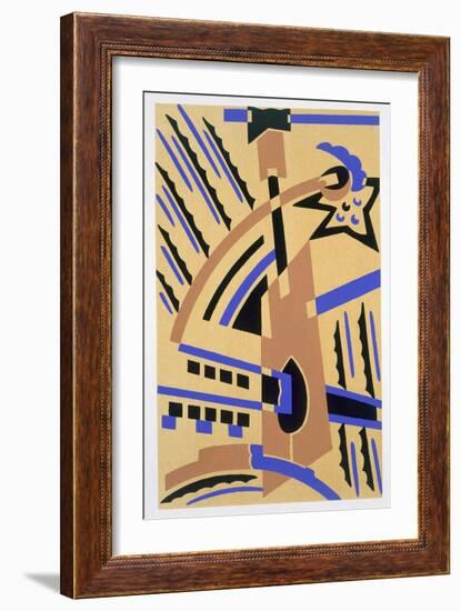 Design from 'Nouvelles Compositions Decoratives', Late 1920S (Pochoir Print)-Serge Gladky-Framed Giclee Print