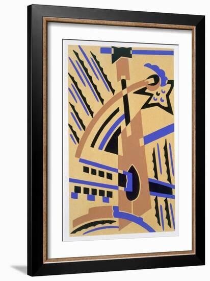 Design from 'Nouvelles Compositions Decoratives', Late 1920S (Pochoir Print)-Serge Gladky-Framed Giclee Print