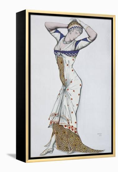 Design of a Modern Dress, 1910S-Léon Bakst-Framed Premier Image Canvas