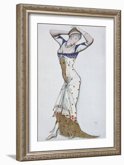 Design of a Modern Dress, 1910S-Léon Bakst-Framed Giclee Print