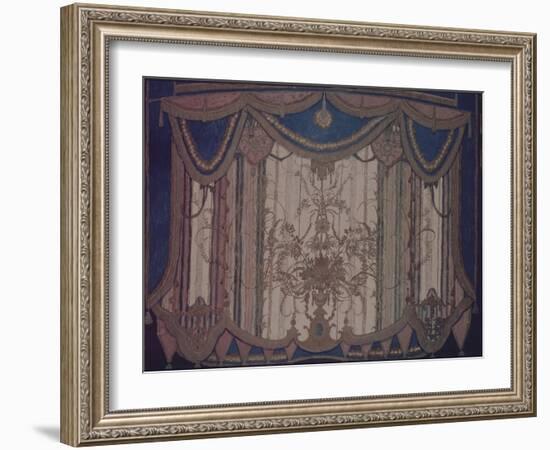 Design of Curtain for the Theatre Play the Masquerade by M. Lermontov, 1917-Alexander Yakovlevich Golovin-Framed Giclee Print