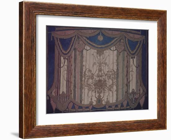 Design of Curtain for the Theatre Play the Masquerade by M. Lermontov, 1917-Alexander Yakovlevich Golovin-Framed Giclee Print