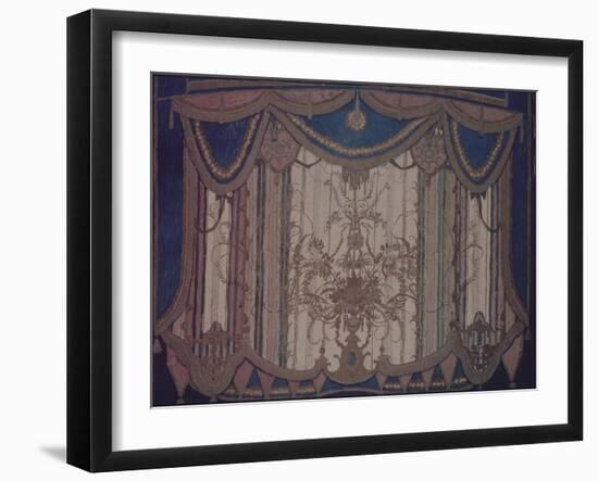 Design of Curtain for the Theatre Play the Masquerade by M. Lermontov, 1917-Alexander Yakovlevich Golovin-Framed Giclee Print