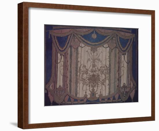 Design of Curtain for the Theatre Play the Masquerade by M. Lermontov, 1917-Alexander Yakovlevich Golovin-Framed Giclee Print