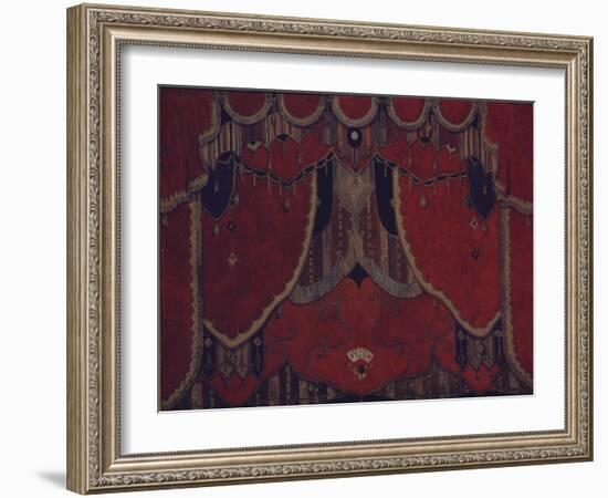 Design of Main Curtain for the Theatre Play the Masquerade by M. Lermontov, 1917-Alexander Yakovlevich Golovin-Framed Giclee Print