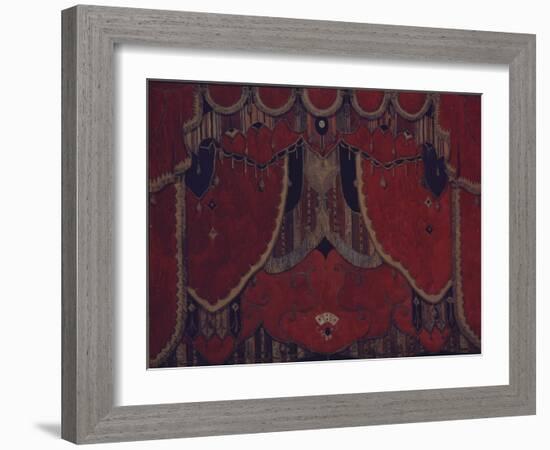 Design of Main Curtain for the Theatre Play the Masquerade by M. Lermontov, 1917-Alexander Yakovlevich Golovin-Framed Giclee Print