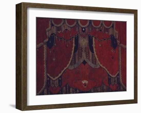 Design of Main Curtain for the Theatre Play the Masquerade by M. Lermontov, 1917-Alexander Yakovlevich Golovin-Framed Giclee Print