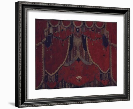 Design of Main Curtain for the Theatre Play the Masquerade by M. Lermontov, 1917-Alexander Yakovlevich Golovin-Framed Giclee Print