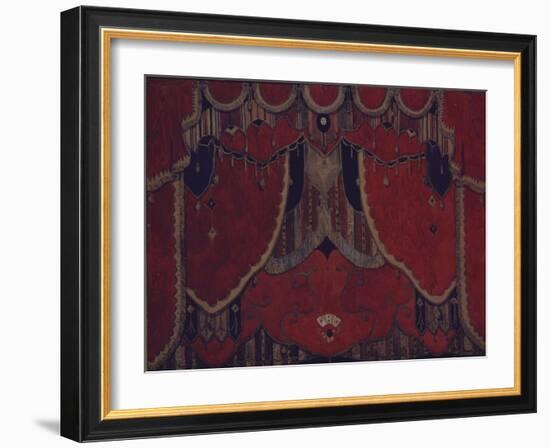 Design of Main Curtain for the Theatre Play the Masquerade by M. Lermontov, 1917-Alexander Yakovlevich Golovin-Framed Giclee Print