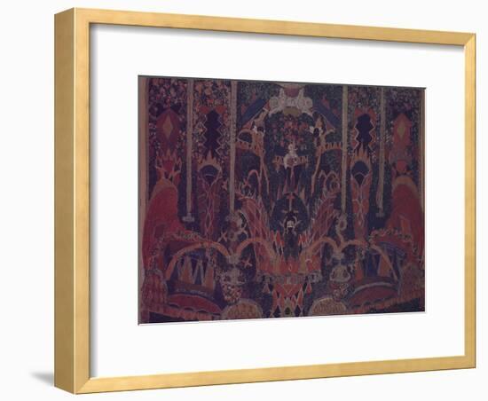 Design of Masquerade Curtain for the Theatre Play the Masquerade by M. Lermontov, 1917-Alexander Yakovlevich Golovin-Framed Giclee Print
