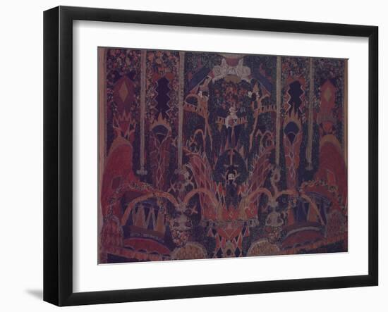 Design of Masquerade Curtain for the Theatre Play the Masquerade by M. Lermontov, 1917-Alexander Yakovlevich Golovin-Framed Giclee Print