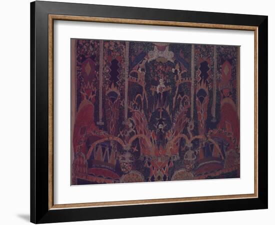 Design of Masquerade Curtain for the Theatre Play the Masquerade by M. Lermontov, 1917-Alexander Yakovlevich Golovin-Framed Giclee Print