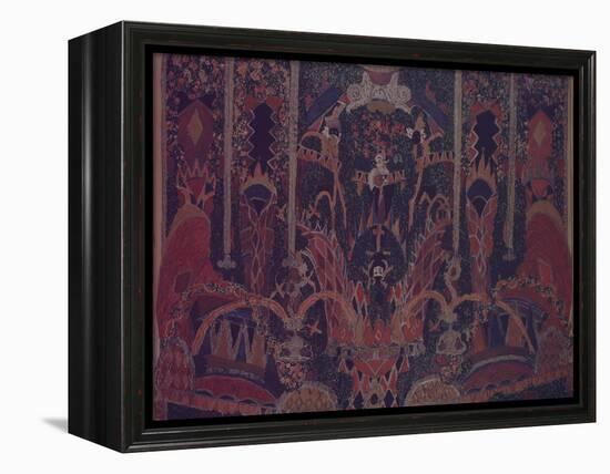 Design of Masquerade Curtain for the Theatre Play the Masquerade by M. Lermontov, 1917-Alexander Yakovlevich Golovin-Framed Premier Image Canvas