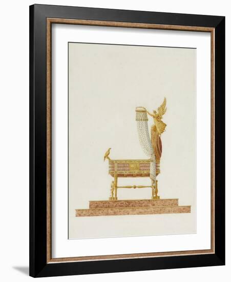 Design of the Bassinet for His Majesty the King of Rome, 1811-Charles Percier-Framed Giclee Print