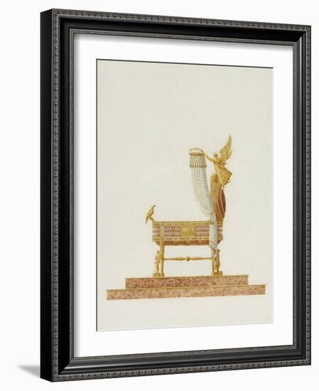 Design of the Bassinet for His Majesty the King of Rome, 1811-Charles Percier-Framed Giclee Print