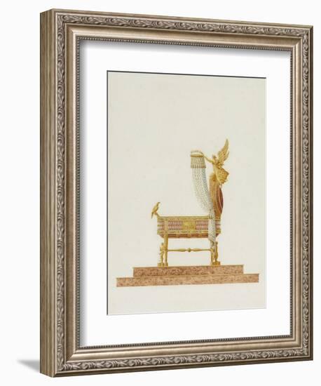 Design of the Bassinet for His Majesty the King of Rome, 1811-Charles Percier-Framed Giclee Print