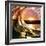 Design Template with Underwater Part and Sunset Skylight Splitted by Waterline-Willyam Bradberry-Framed Photographic Print