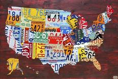 USA Map Edition 15-Design Turnpike-Giclee Print
