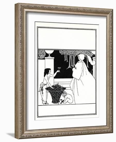 Design (Unused) for the Cover of Volume IV of 'The Yellow Book', 1899 (Litho)-Aubrey Beardsley-Framed Giclee Print