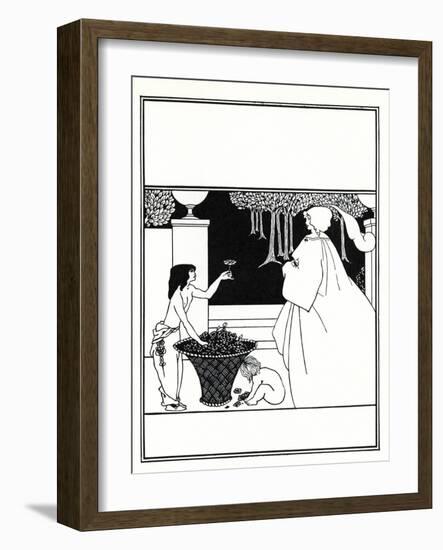 Design (Unused) for the Cover of Volume IV of 'The Yellow Book', 1899 (Litho)-Aubrey Beardsley-Framed Giclee Print