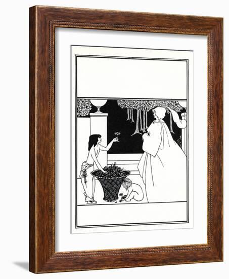 Design (Unused) for the Cover of Volume IV of 'The Yellow Book', 1899 (Litho)-Aubrey Beardsley-Framed Giclee Print