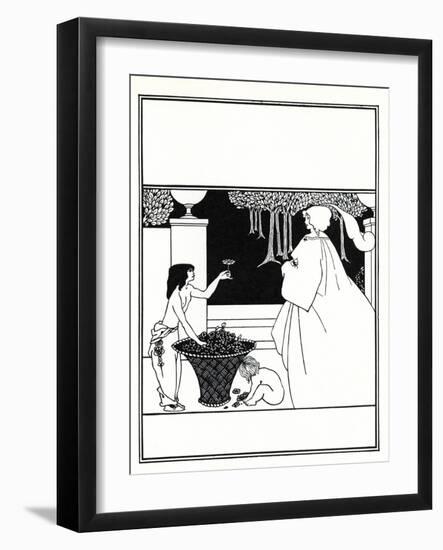 Design (Unused) for the Cover of Volume IV of 'The Yellow Book', 1899 (Litho)-Aubrey Beardsley-Framed Giclee Print