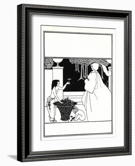 Design (Unused) for the Cover of Volume IV of 'The Yellow Book', 1899 (Litho)-Aubrey Beardsley-Framed Giclee Print