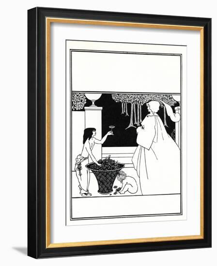 Design (Unused) for the Cover of Volume IV of 'The Yellow Book', 1899 (Litho)-Aubrey Beardsley-Framed Giclee Print