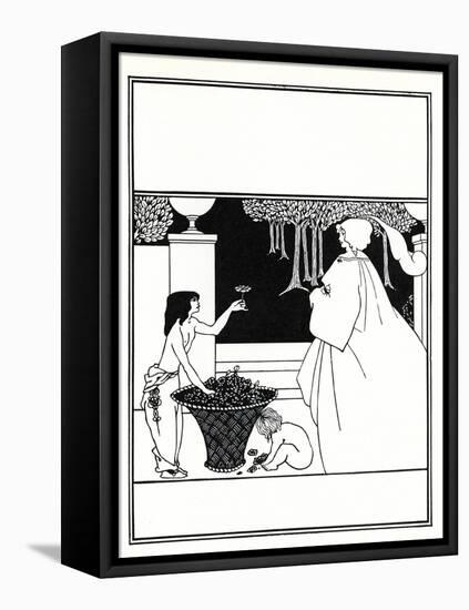 Design (Unused) for the Cover of Volume IV of 'The Yellow Book', 1899 (Litho)-Aubrey Beardsley-Framed Premier Image Canvas