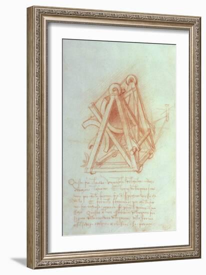 Design-Leonardo da Vinci-Framed Giclee Print