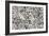 Designed Background. Digital Collage Made Of Newspaper Clippings-donatas1205-Framed Art Print