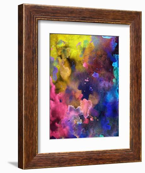 Designed Grunge Paper Texture - Bright Artistic Background-run4it-Framed Art Print